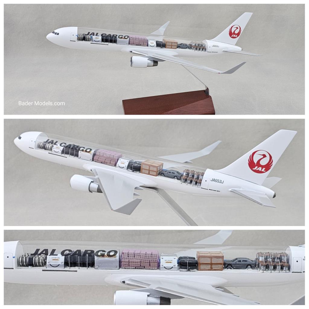 Jal Cargo - B767-300F - (1:100) - 180° Clear Top